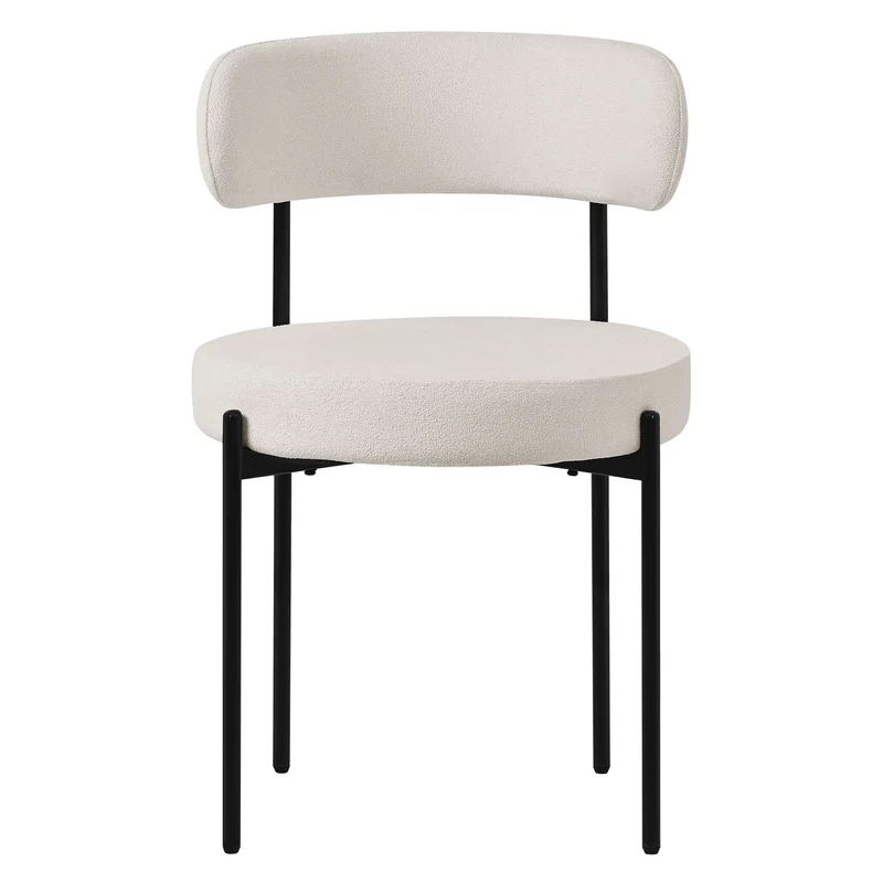 ML-Design | Esszimmerstühle Set mit Rückenlehne 53x50x78 cm aus Teddystoff, Küchenstuhl Polsterstühle Loungesessel