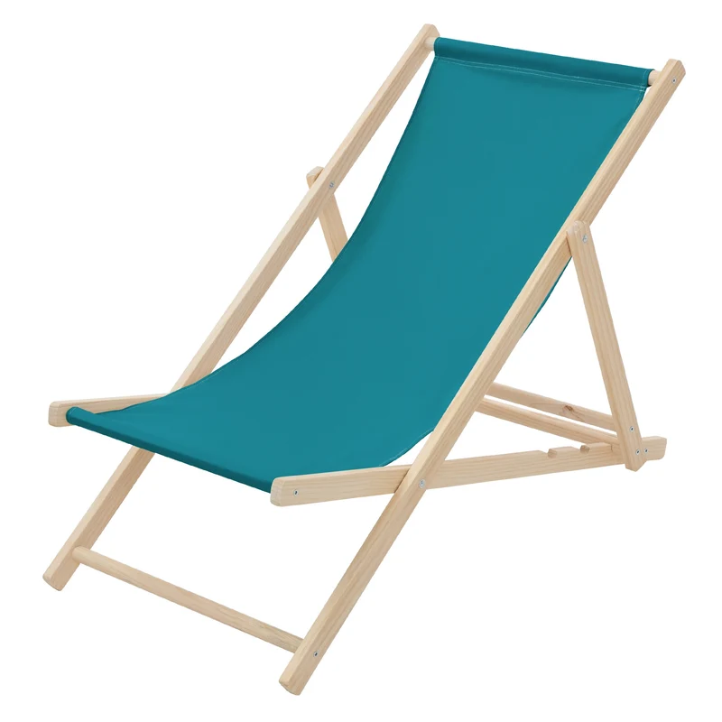 ECD Germany | Gartenliege klappbar aus Holz Strandliege Strandstuhl Sonnenliege