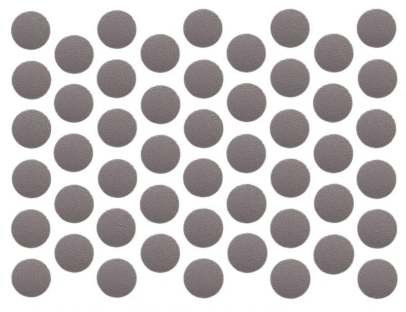 Schraubabdeckkappen Selbstklebend - Metallic Grau 14mm
