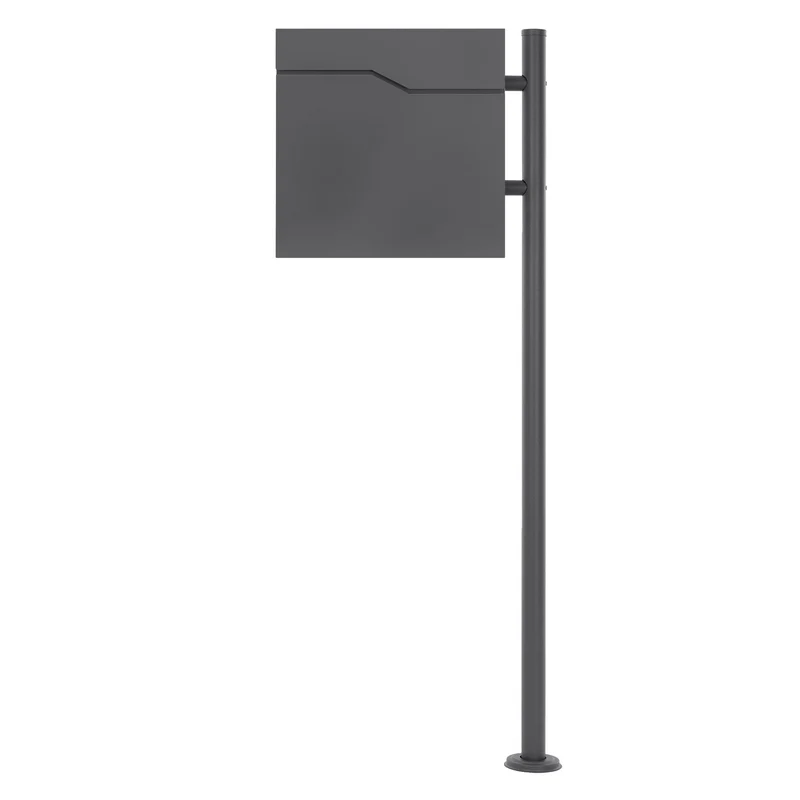 ML-DESIGN | Standbriefkasten freistehend in verschiedenen Designs 120 cm hoch Edelstahl Standfuß in Anthrazit