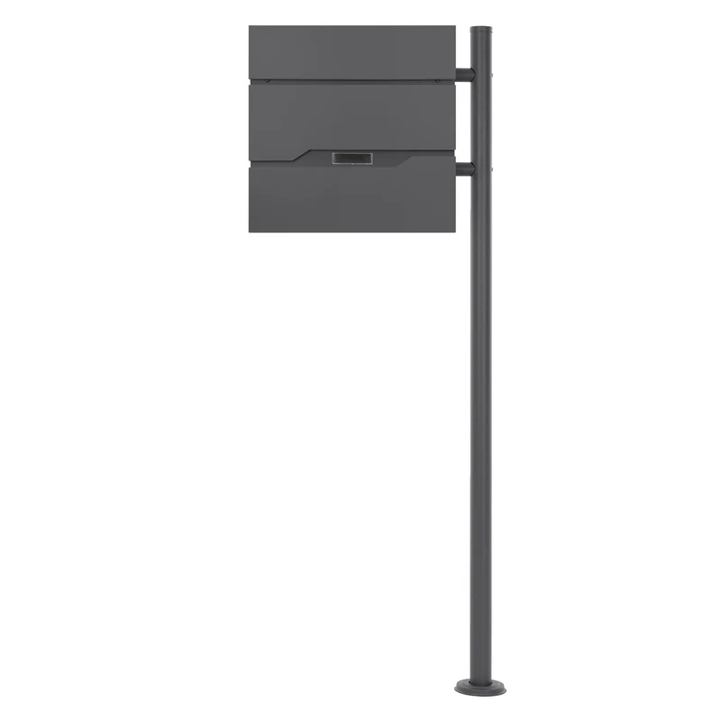 ML-DESIGN | Standbriefkasten freistehend in verschiedenen Designs 120 cm hoch Edelstahl Standfuß in Anthrazit