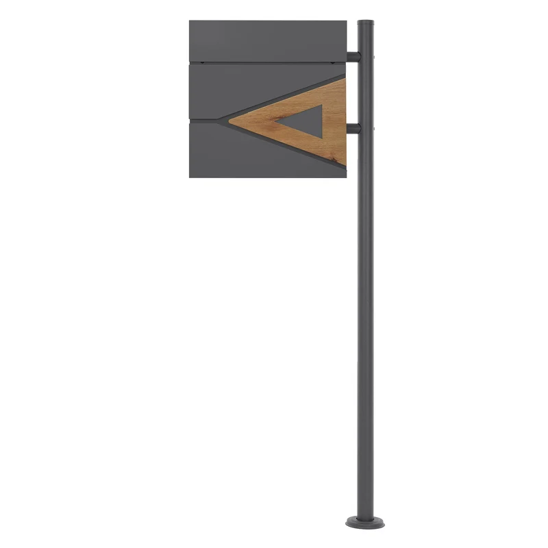 ML-DESIGN | Standbriefkasten freistehend in verschiedenen Designs 120 cm hoch Edelstahl Standfuß in Anthrazit