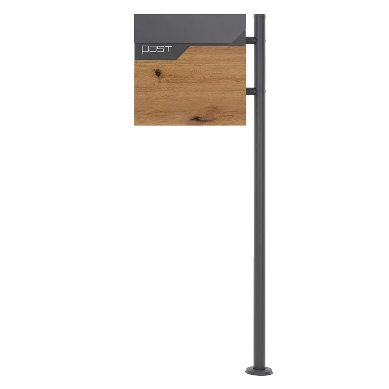 ML-DESIGN | Standbriefkasten freistehend in verschiedenen Designs 120 cm hoch Edelstahl Standfuß in Anthrazit