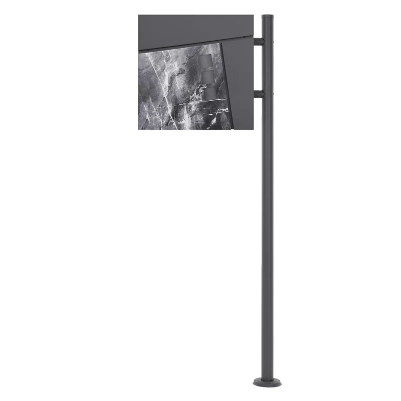 ML-DESIGN | Standbriefkasten freistehend in verschiedenen Designs 120 cm hoch Edelstahl Standfuß in Anthrazit