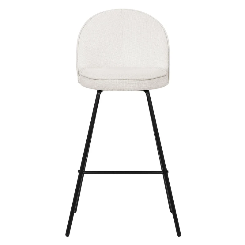 ML-Design | Barhocker Set mit Rückenlehne und Fußstütze, 52x102x50 cm, bis 120 kg, Tresenhocker Bistrohocker Thekenhocker