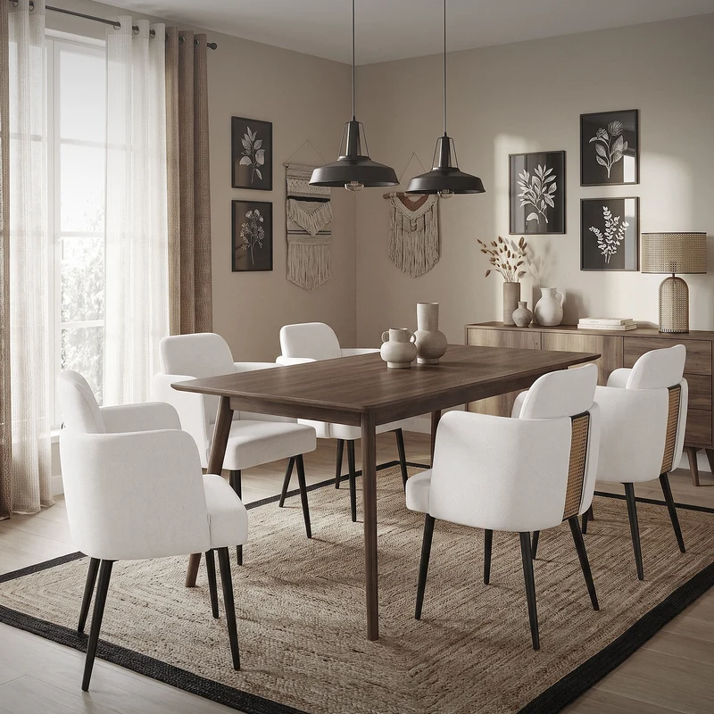 ML-Design | Esszimmerstuhl mit Metallbeinen Rücken- & Armlehne 59x86x59 cm, bis 120 kg, Wohnzimmerstuhl Polsterstuhl