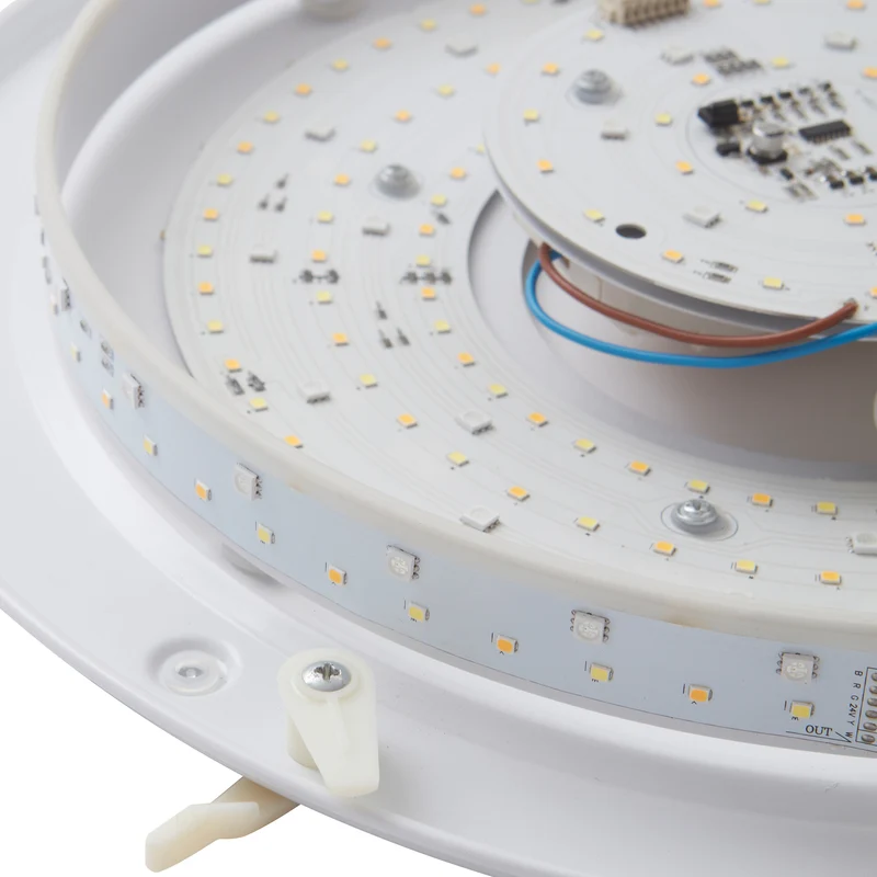 B-Ware Lindby Deckenleuchte LED Lampe Tejask RGBW dimmbar Leuchte Ø41cm weiß