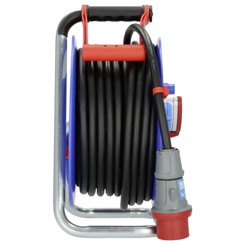 B-Ware Brennenstuhl Kabeltrommel 30m CEE-Stecker 16A 5polig IP44 schwarz Verlängerung