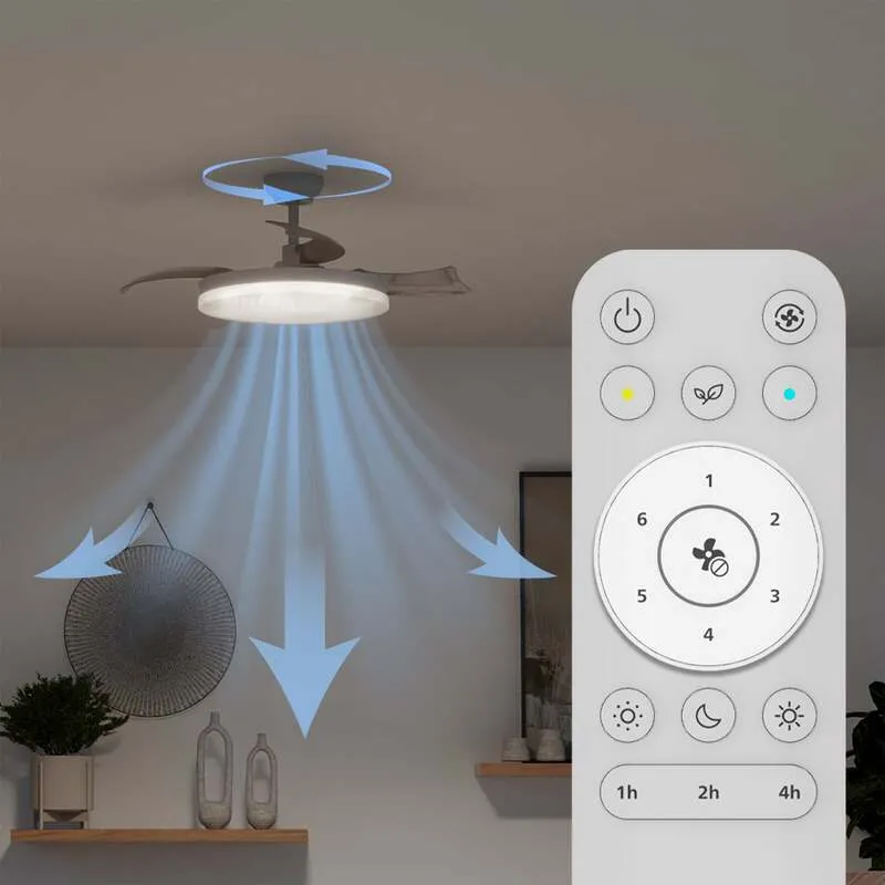 B-Ware Philips Deckenventilator Solr LED Lampe dimmbar CCT leise weiß 106cm 4500Lumen