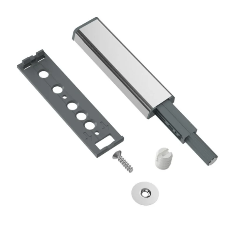 Push to Open-Verriegelung - federlose Scharniere - mit Magnetspitze Zink/Grau
