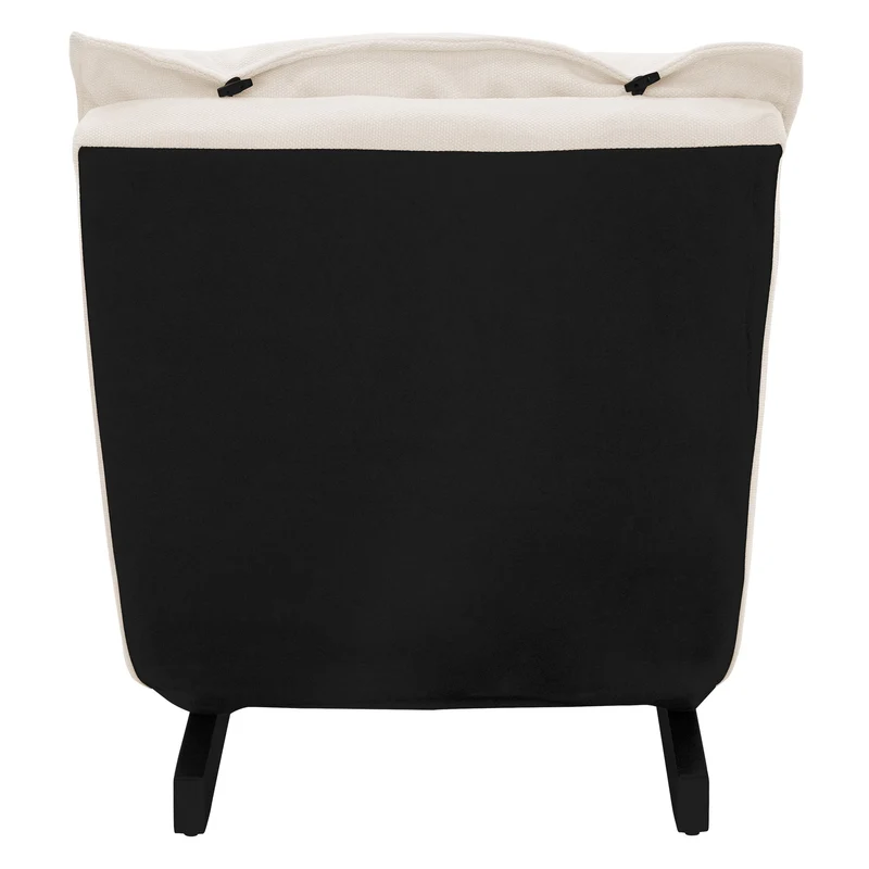 ML-Design | Bodenstuhl gepolstert mit verstellbarer Rückenlehne und robustes Stahlgestell, 73x59x73,5 cm, Leinenbezug Bodensessel