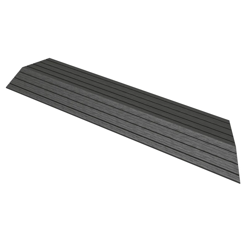 ML-Design | WPC Abschlussleiste mit Klicksystem & Drainage für WPC Bodenfliese, Ecke / Gerade