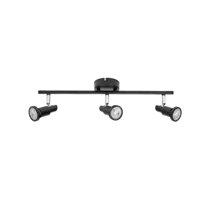 B-Ware OSRAM Deckenstrahler 3-flg dimmbar GU10 LED schwarz Metall Lampe 48,6x9cm