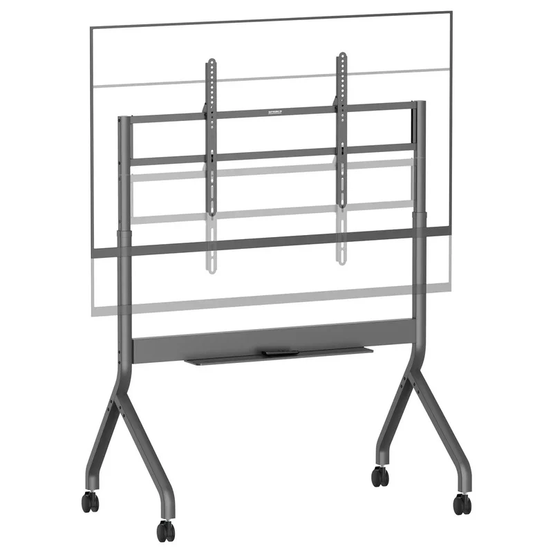 B-Ware SpeaKa Professional TV-Rollwagen Bodenständer elektrisch 152,4-279,4cm grau