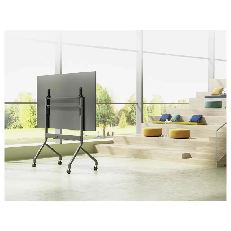 B-Ware SpeaKa Professional TV-Rollwagen Bodenständer elektrisch 152,4-279,4cm grau