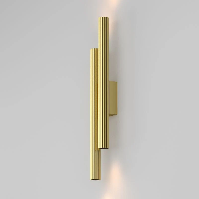 B-Ware MAYTONI Wandleuchte Wandlampe Calipso Golden LED Lampe Akzentbeleuchtung Messing