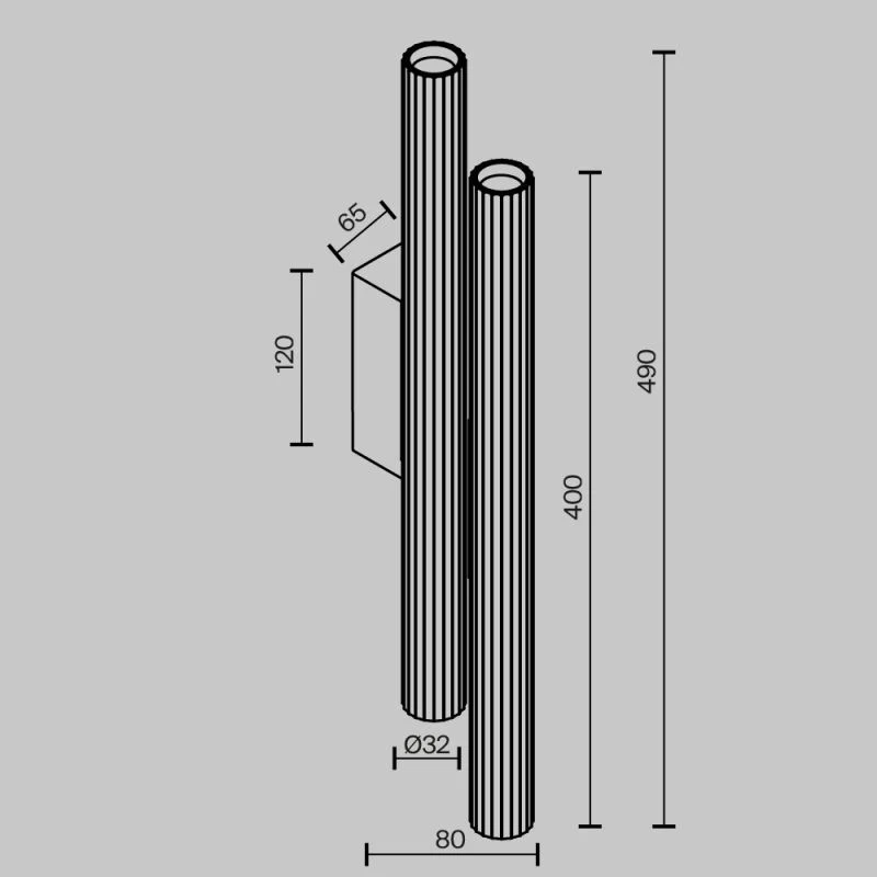 B-Ware MAYTONI Wandleuchte Wandlampe Calipso Golden LED Lampe Akzentbeleuchtung Messing