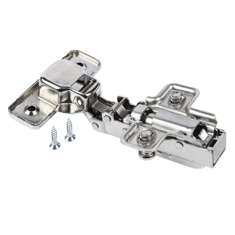 110° Soft-Close Scharnier Topfband, H0 Montageplatte mit EURO Schrauben, Eckanschlag