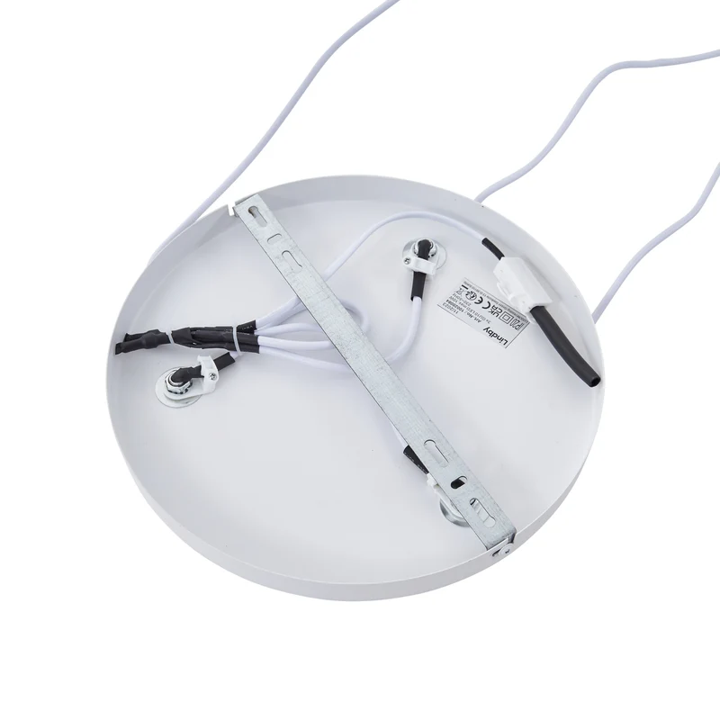 B-Ware Lindby Hängeleuchte Kerimi LED Pendelleuchte Lampe dimmbar creme blau 3-flammig