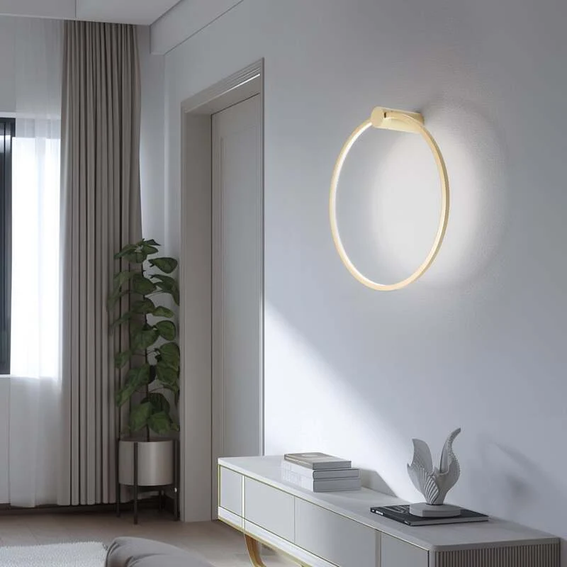 B-Ware Milagro Wandleuchte Saturno LED Lampe gold 50cm 25W 4000K IP20 Metall Leuchte