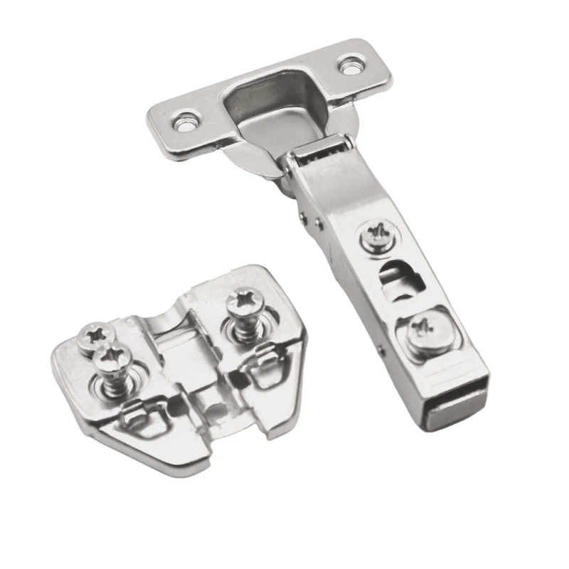 3D Soft-Close Scharnier Topfband, H0 Montageplatte mit EURO Schrauben, Eckanschlag