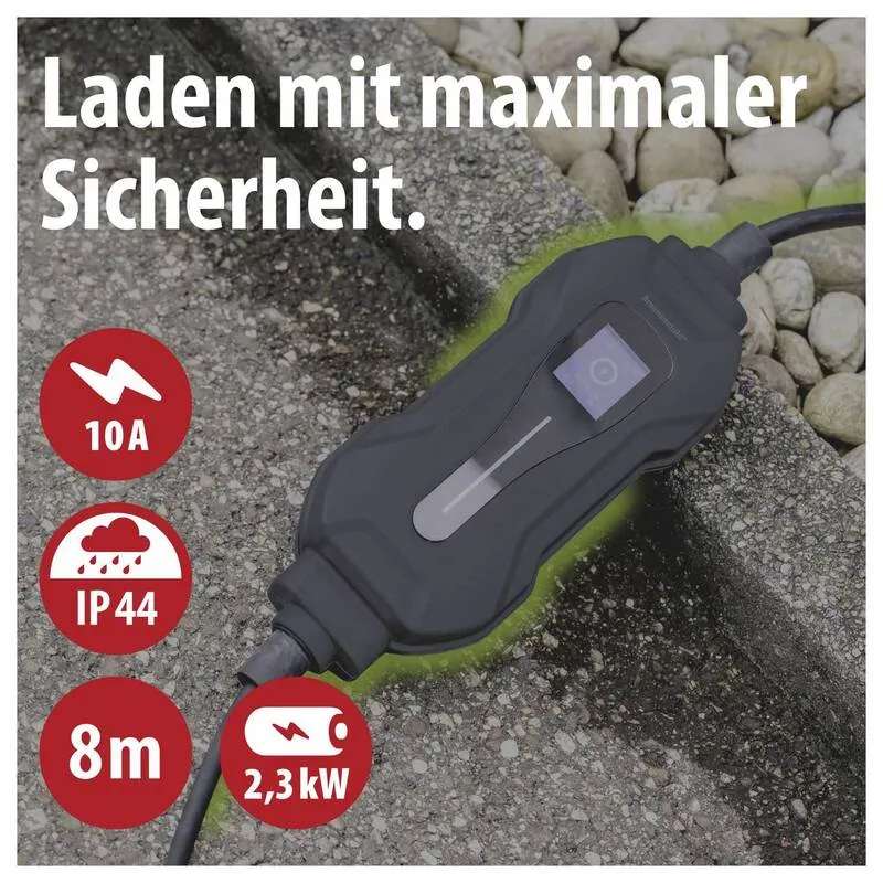 B-Ware Brennenstuhl EV-Ladestation Typ 2 Mode 2 10A 2 Anschlüsse 2,3kW IP55 8m Kabel