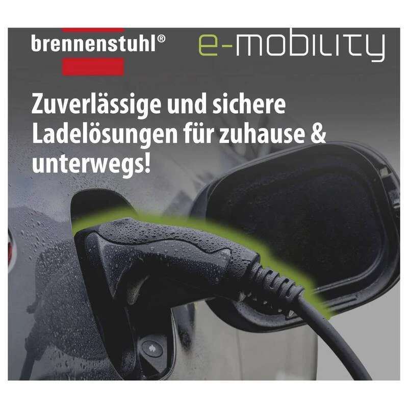 B-Ware Brennenstuhl EV-Ladestation Typ 2 Mode 2 10A 2 Anschlüsse 2,3kW IP55 8m Kabel