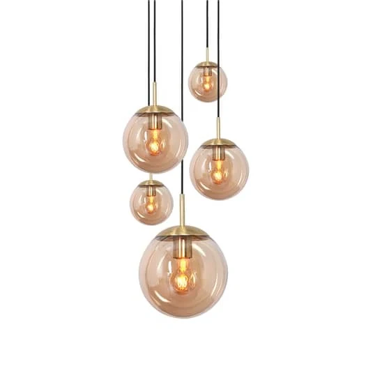 B-Ware Steinhauer Glas-Hängeleuchte Bollique Hängelampe Deckenlampe Lampe Leuchte 5 568