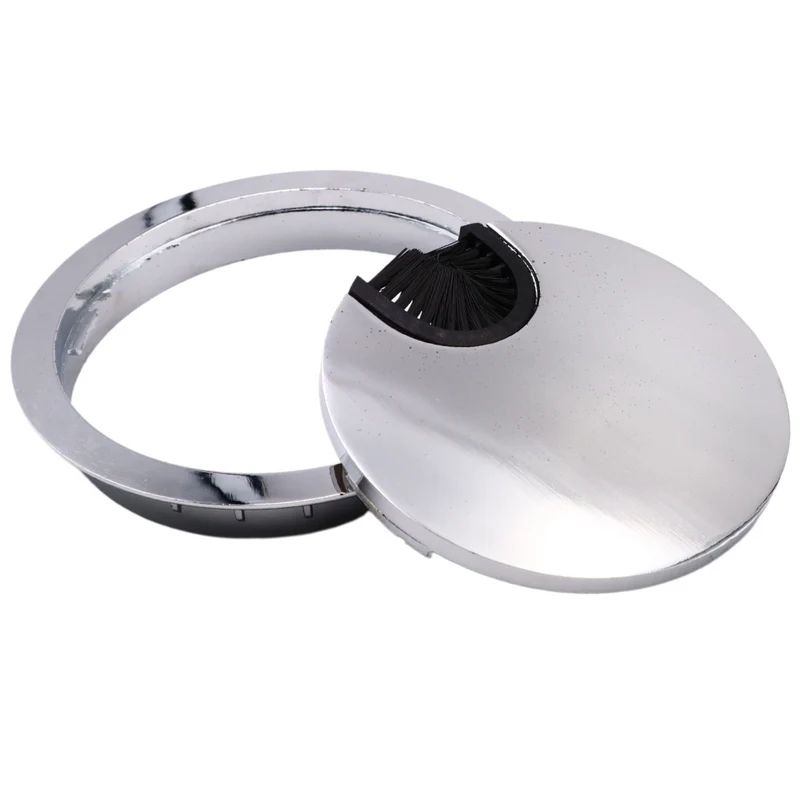 Metall Kabeldurchführung 80mm, Chrom