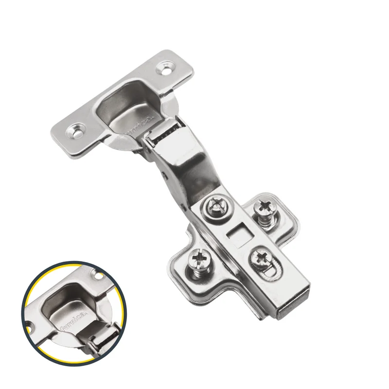 110° Soft-Close Scharnier Topfband, H0 Montageplatte mit EURO Schrauben, Innenanschlag