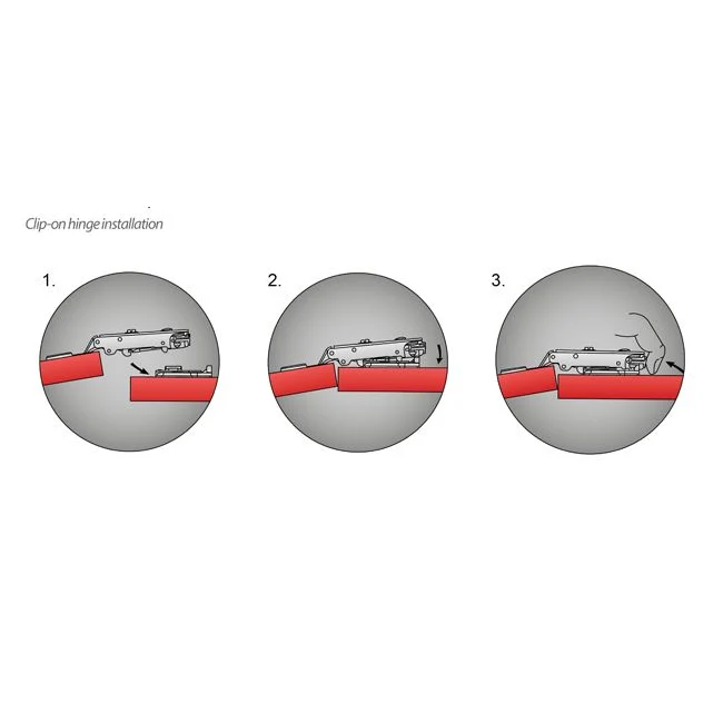 110° Soft-Close Scharnier Topfband, H0 Montageplatte mit EURO Schrauben, Innenanschlag