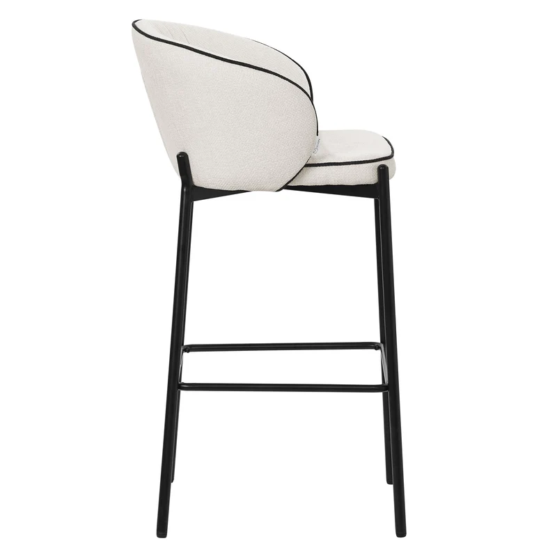 ML-Design | Barhocker Set mit Rückenlehne und Fußstütze, 50x101x54 cm, Tresenhocker Küchenhocker Bistrohocker