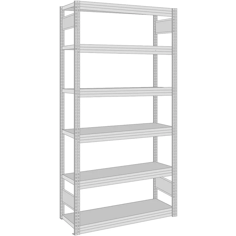 Eurokasten-Grundregal 207x169x60 cm Fachlast 350 kg Feldlast 3.000 kg