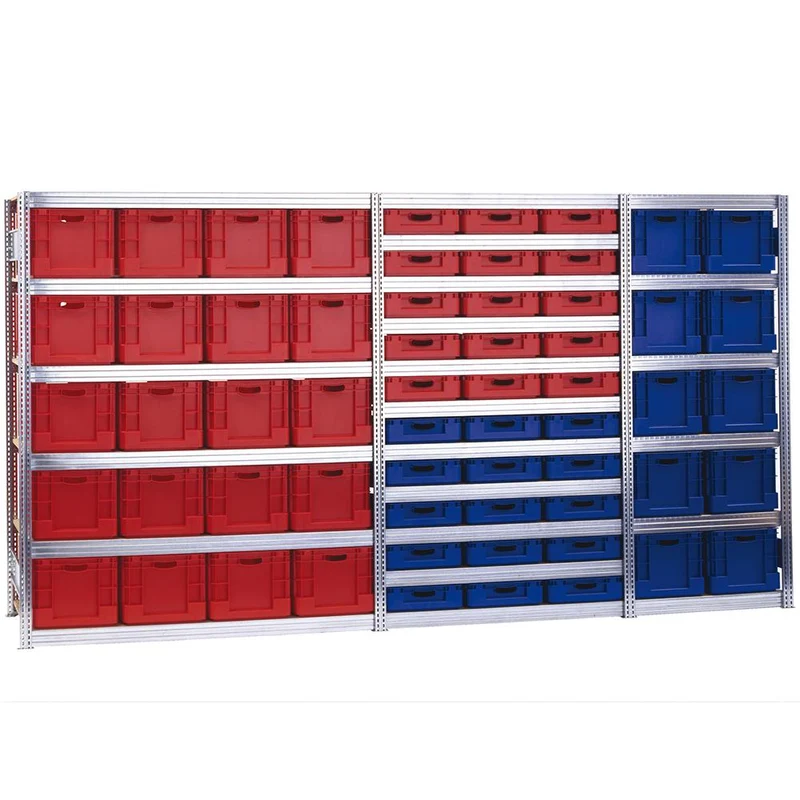 Eurokasten-Anbauregal 207x128x60 cm Fachlast 350 kg Feldlast 3.000 kg