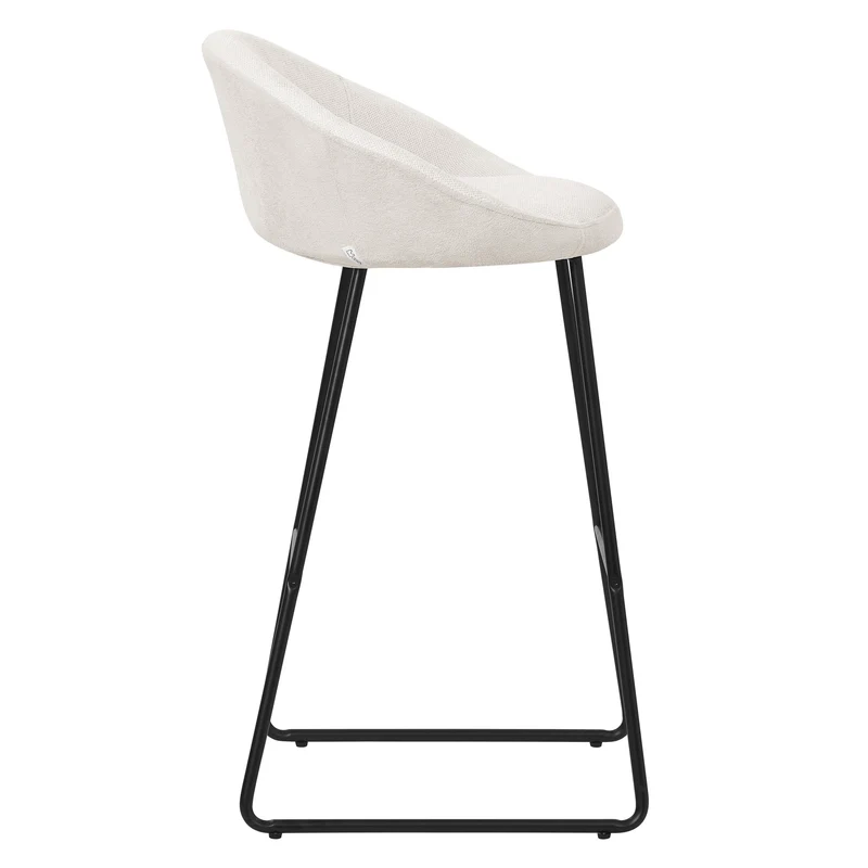 ML-Design | Barhocker Set mit Rückenlehne und Fußstütze, 56x94x50 cm, Tresenhocker Küchenhocker Bistrohocker