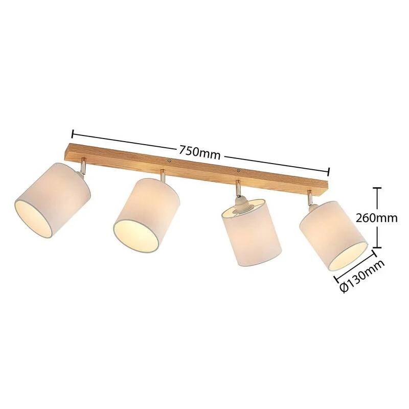 B-Ware Lindby Imarin Deckenstrahler Deckenleuchte Hängelampe Lampe 4-flammig E27 wei134