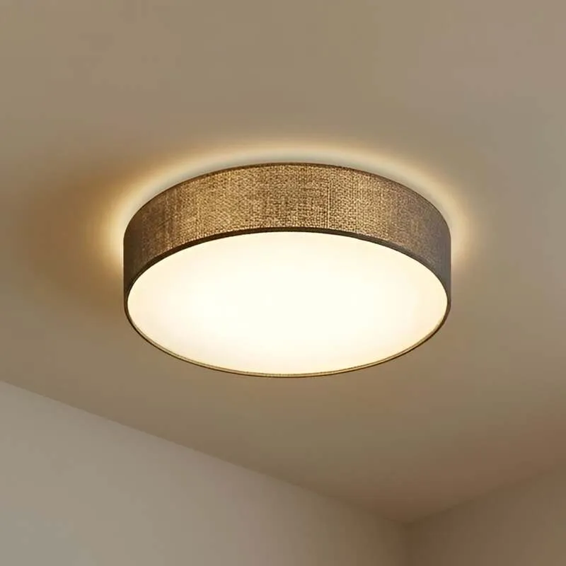 B-Ware Lindby Deckenlampe Sebatin Deckenleuchte Lampe Leuchte mit E27-LED 50 cm grau