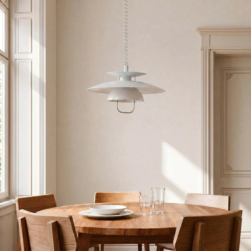 B-Ware Lindby Hängelampe Hängeleuchte Nadija LED Pendelleuchte dimmbar weiß 43cm Höhe