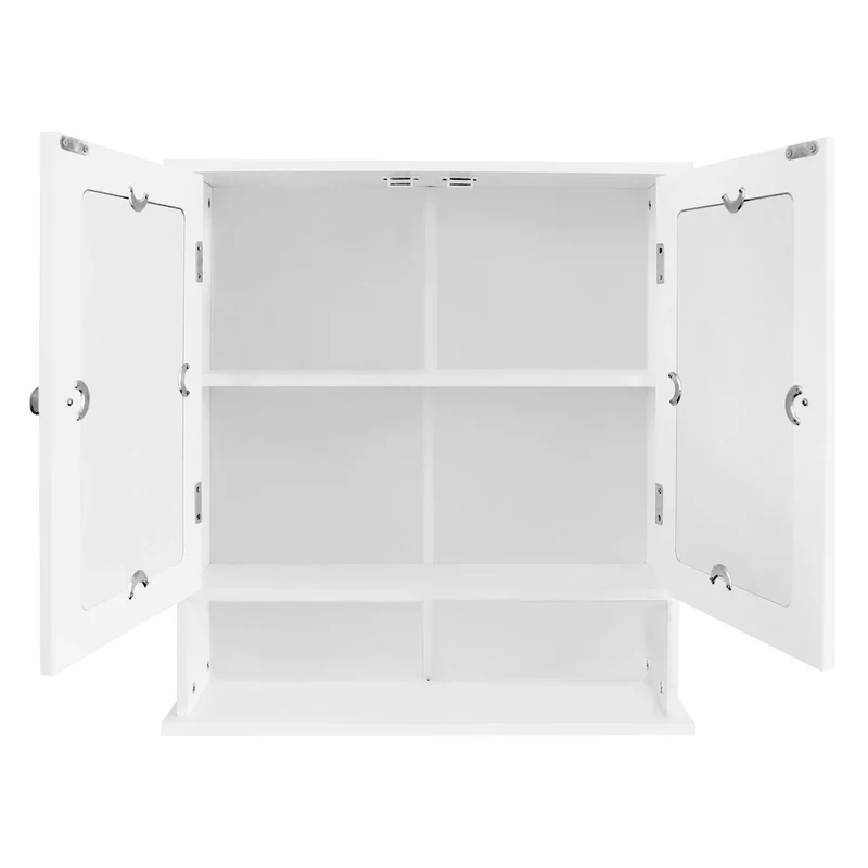 Spiegelschrank 56x58x13 cm Weiß ML-Design