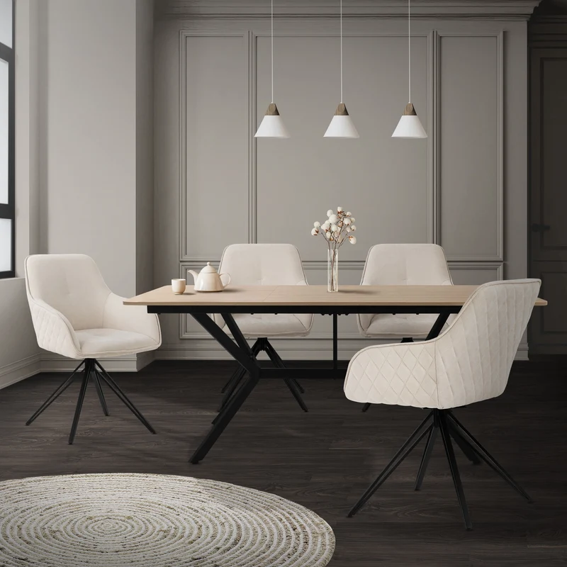 ML-Design | Esstisch für 6 Personen, 180x80x75 cm aus Holz Esszimmertisch, Tisch