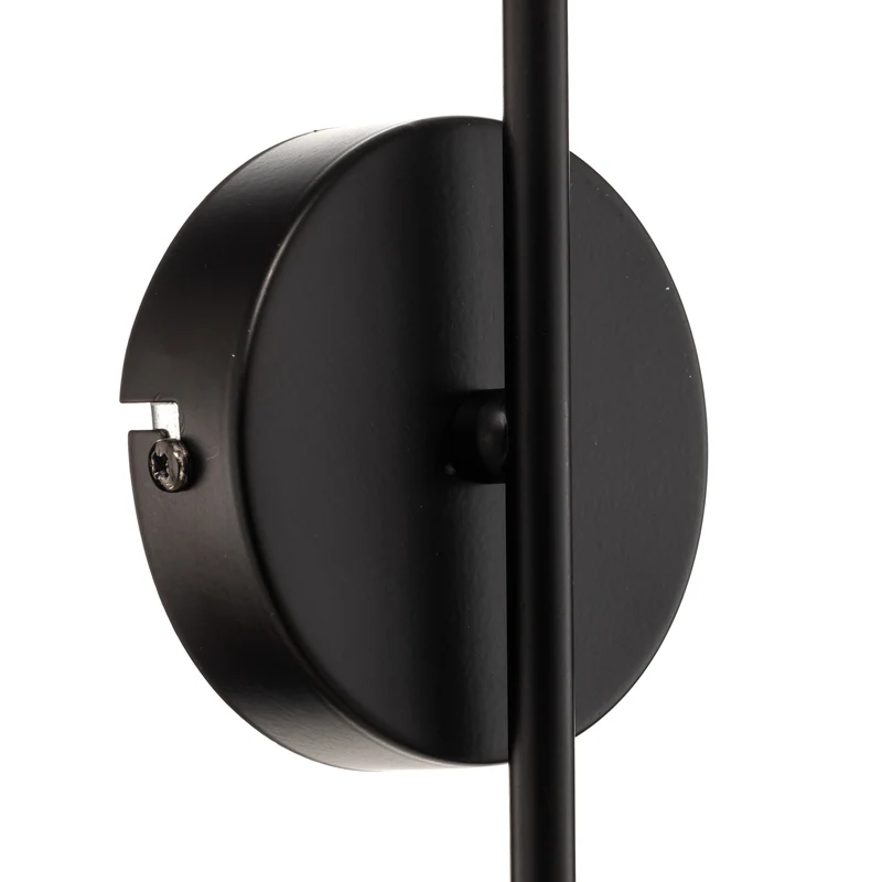 B-Ware Wandleuchte Berlin schwarz/messing 34cm dimmbar E14 Metall Glas IP20