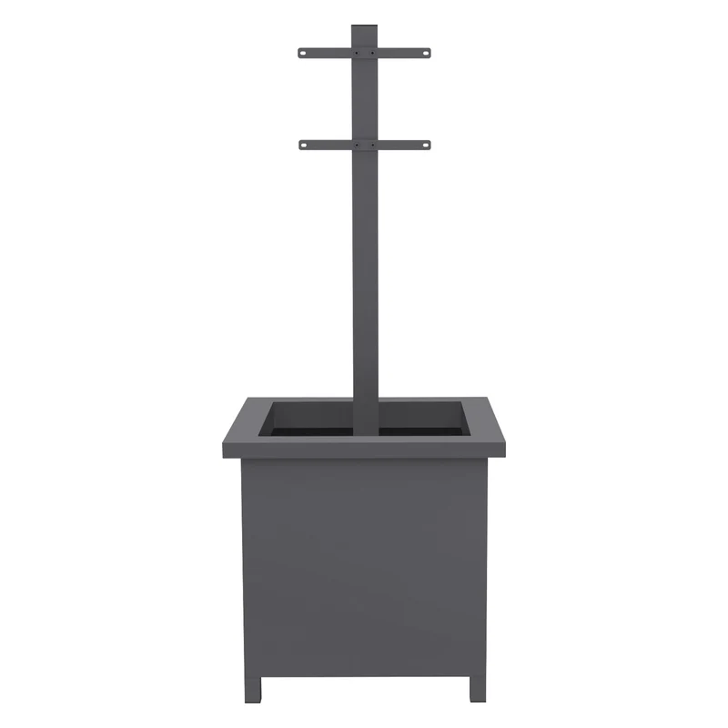 ML-DESIGN | Standbriefkasten freistehend mit Planzkasten in verschiedenen Designs 120 cm hoch Edelstahl Standfuß in Anthrazit