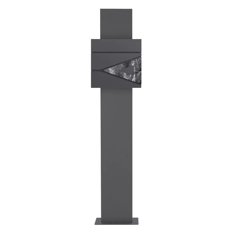 ML-DESIGN | Standbriefkasten freistehend in verschiedenen Designs 170 cm hoch Edelstahl Standfuß in Anthrazit