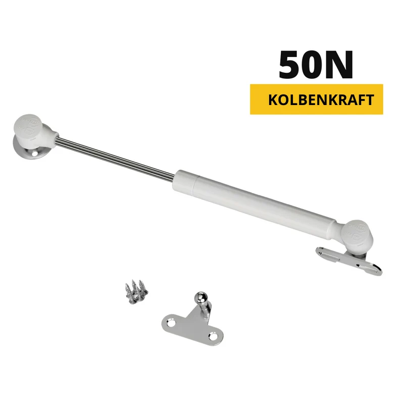 Gasdruckdämpfer Weiß 250mm - 50N