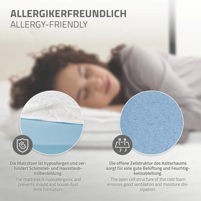 Polsterbett 90x200 cm mit Matratze H:10cm, Beige, Einzelbett mit stabilem Bettgestell, Bett mit gepolstertes Kopfteil & Lattenrost, Jugendbett ML-Design