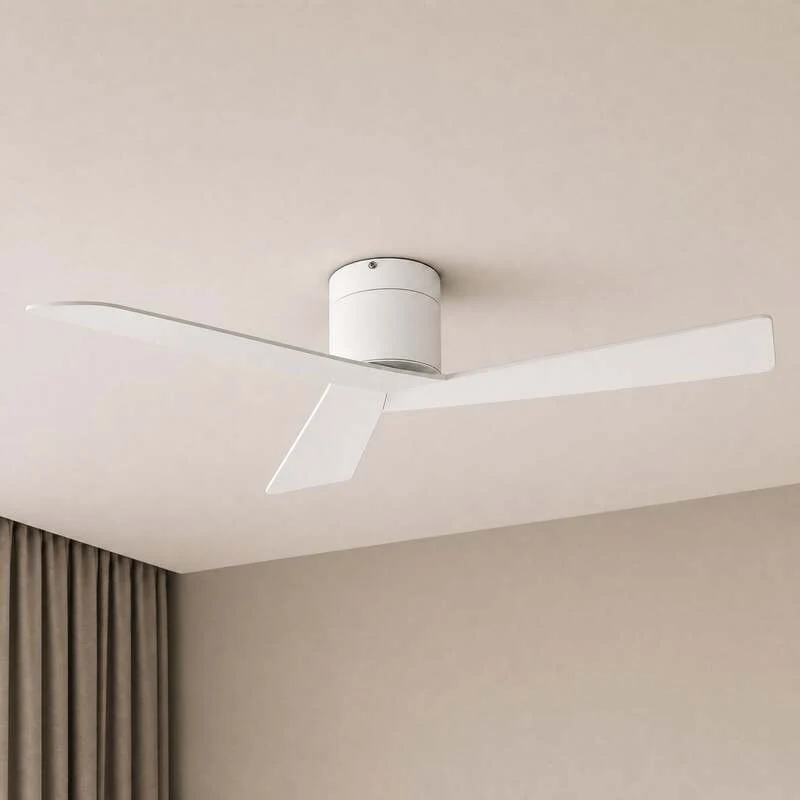 B-Ware Lucande Deckenventilator Ventoro Ø132cm weiß Metall mit Fernbedienung für