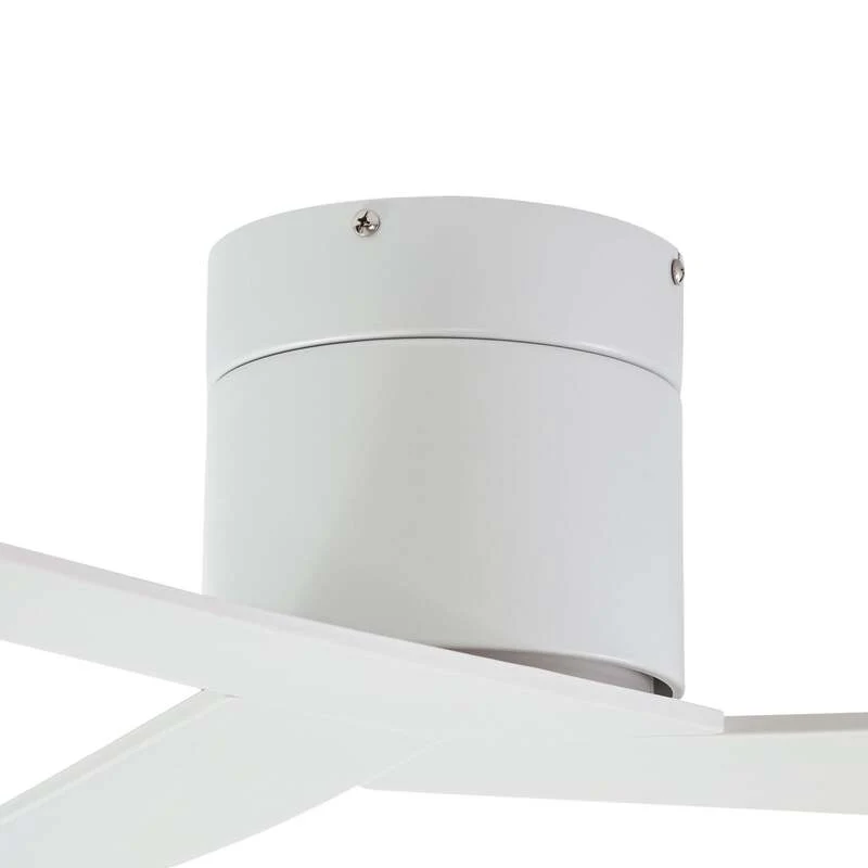 B-Ware Lucande Deckenventilator Ventoro Ø132cm weiß Metall mit Fernbedienung für