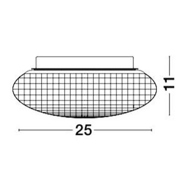 B-Ware Nova Luce Deckenleuchte Deckenlampe SENS E27 LED Rauchigchrom dimmbar IP44 25 cm