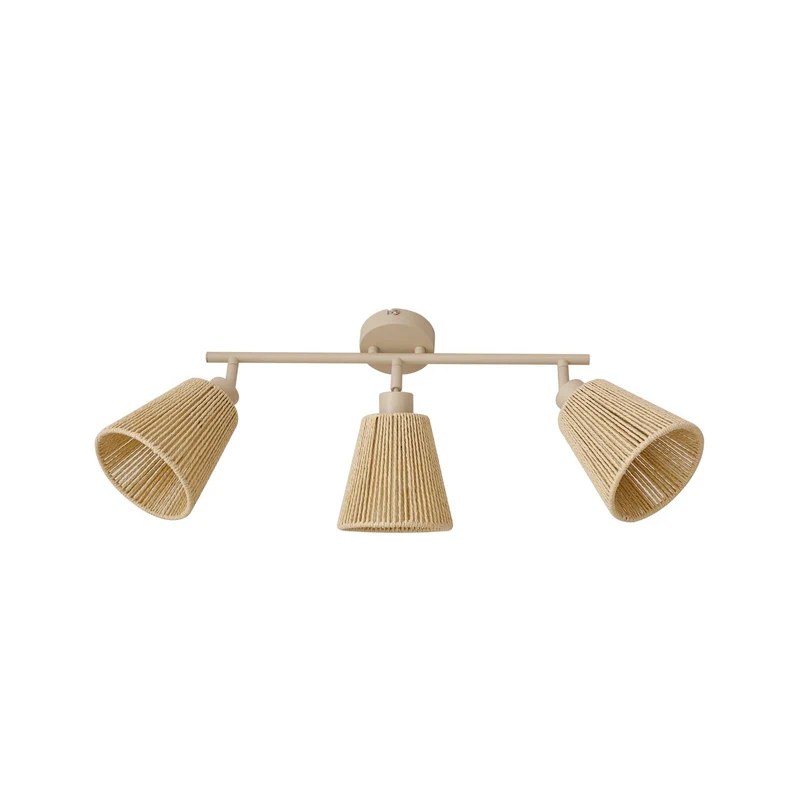 B-Ware Lindby Deckenstrahler Strahler Anuva beige Papier 3-flammig 72 cm169