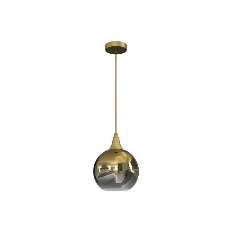 B-Ware Hängeleuchte Monte aus Glas einflammig gold Hängelampe Lampe Leuchte E27 Spot